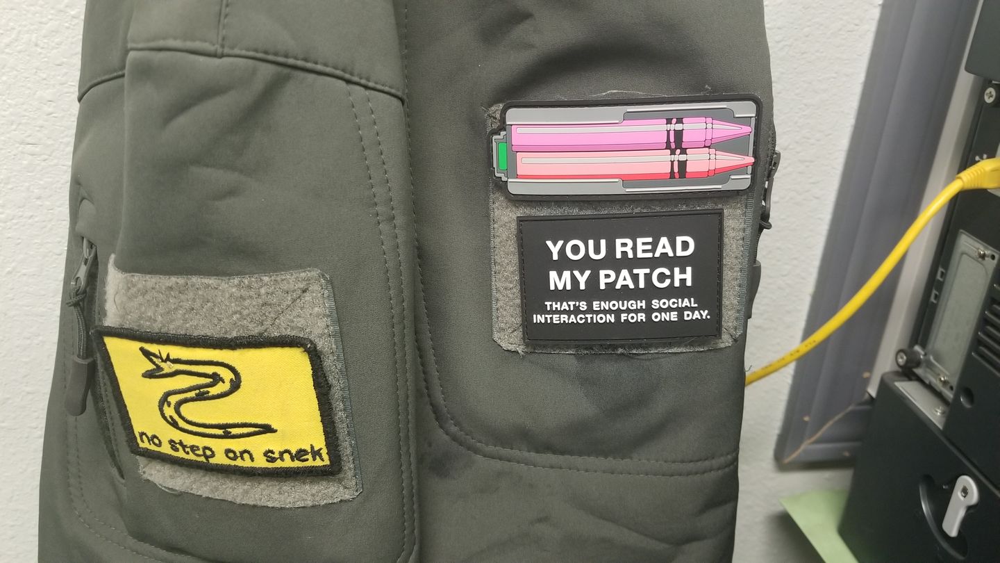Customer photo review of You Read My Patch Morale Patch