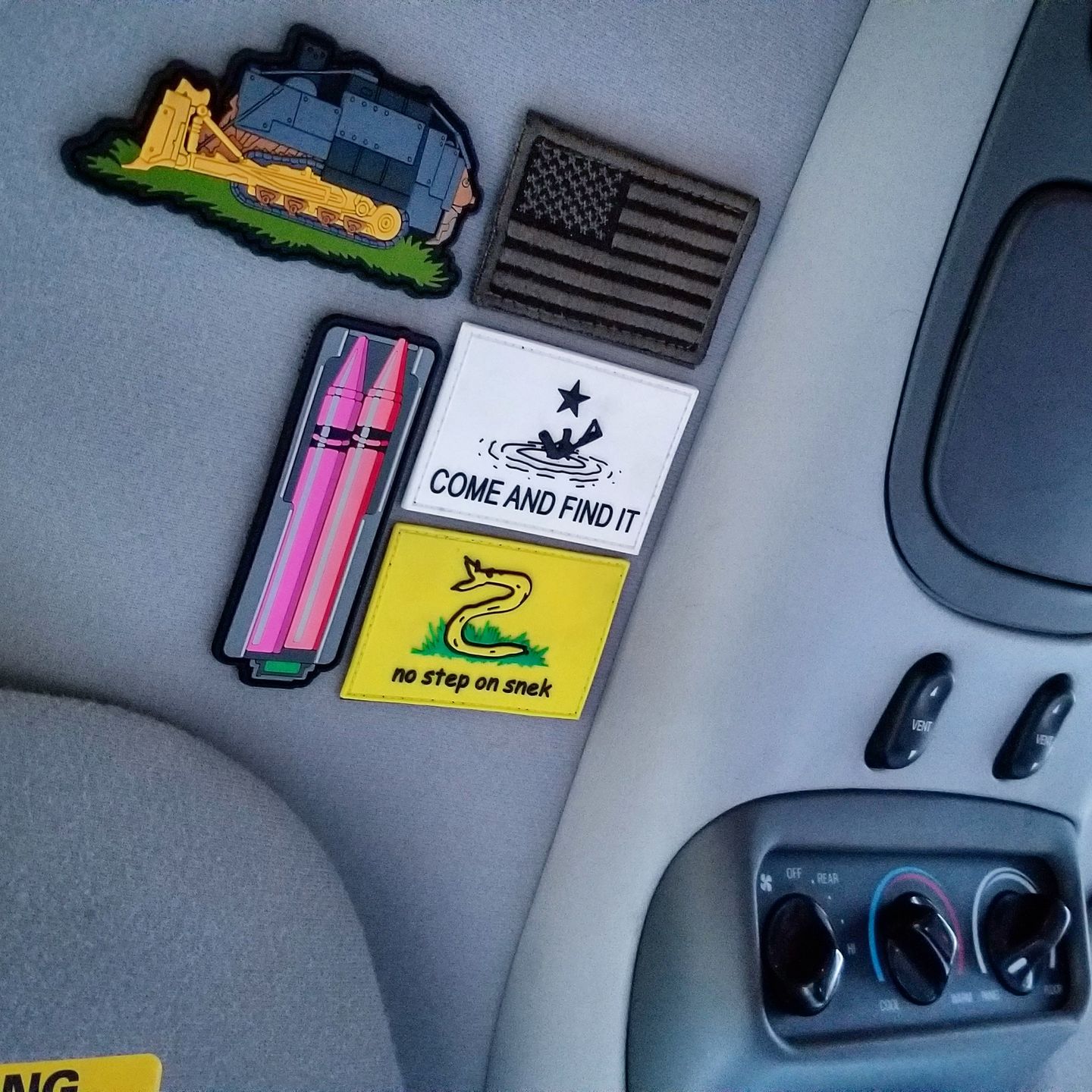 Customer photo review of No Step On Snek Morale Patch (PVC)