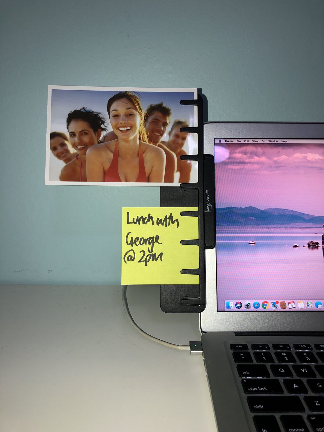Customer photo review of Note Tower Monitor Document & Note Holder
