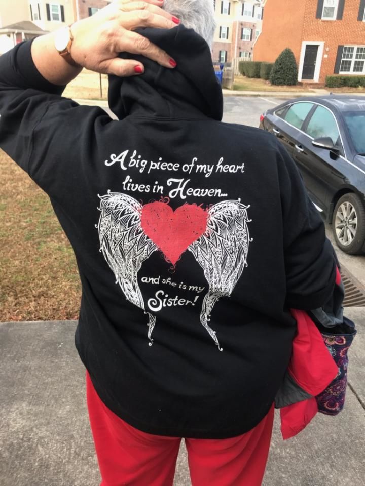 Customer photo review of Sister - A Big Piece of my Heart Hoodie