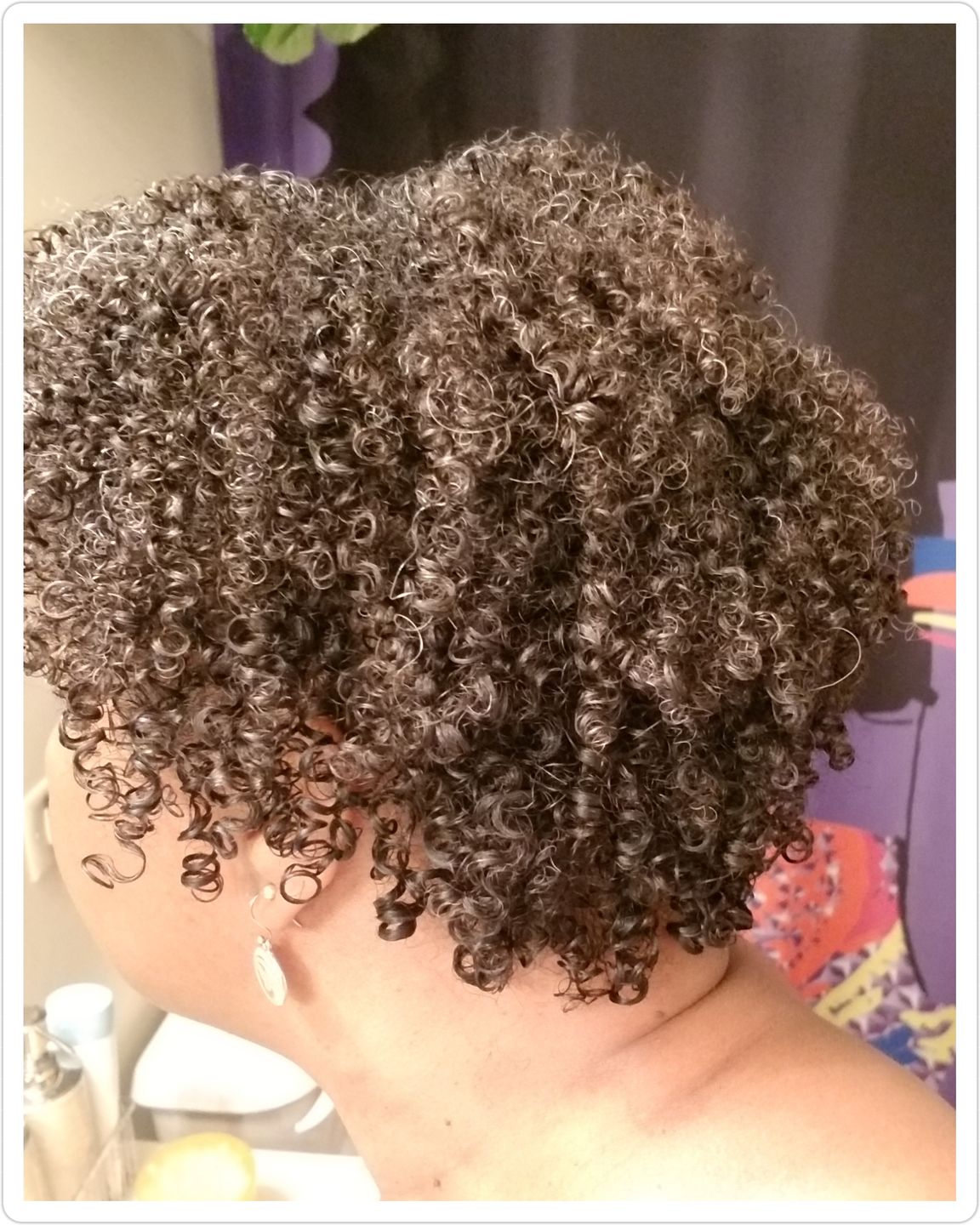 Customer photo review of Defining Flaxseed Gel for Curly Hair with Organic Argan Oil for Softening and Lemon Creme Fragrance