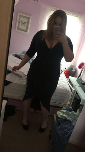 Customer photo review of Glitter Maxi Bodycon Dress