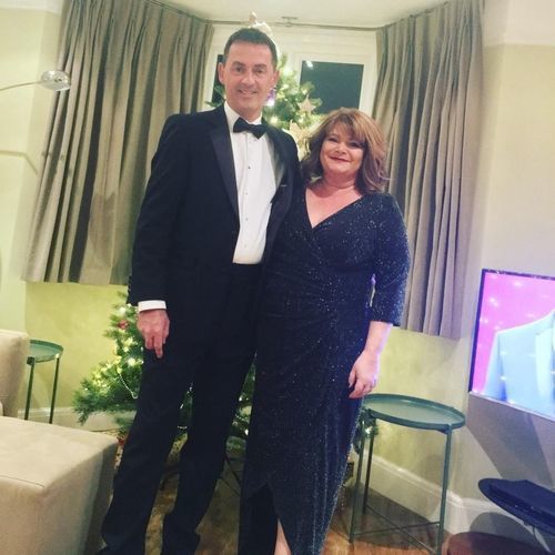 Customer photo review of Glitter Maxi Bodycon Dress