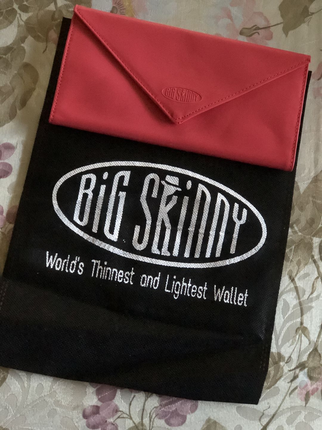 Customer photo review of Leather Slimvelope Coral Pink