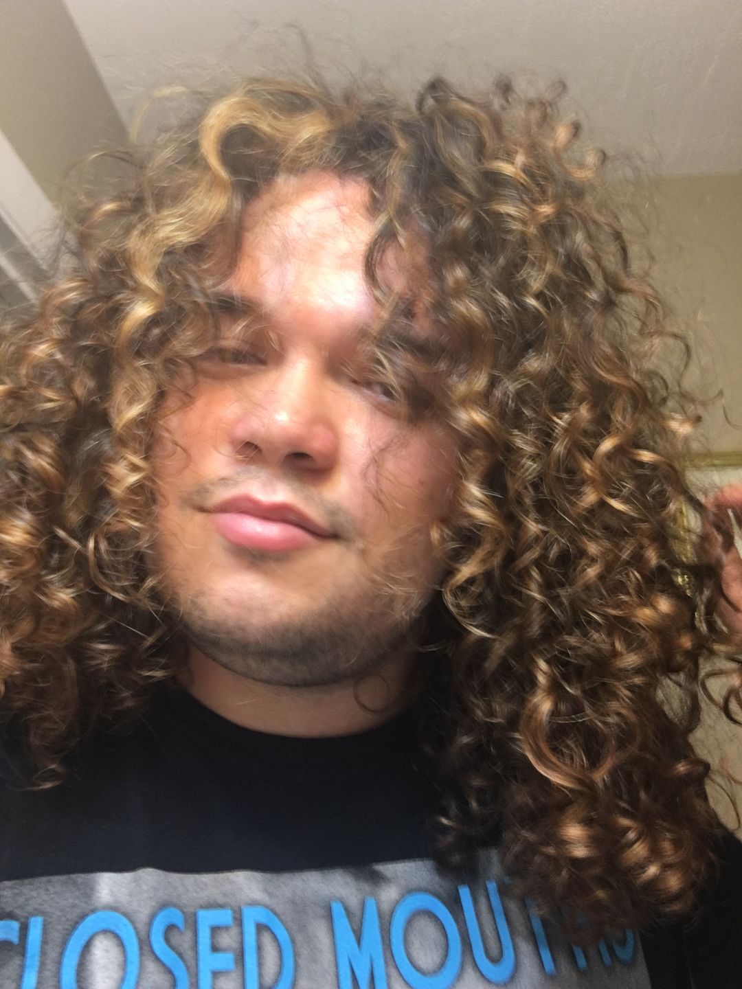 Customer photo review of Defining Flaxseed Gel for Curly Hair with Organic Argan Oil for Softening and Lemon Creme Fragrance
