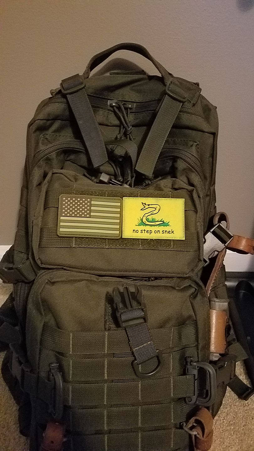 Customer photo review of No Step On Snek Morale Patch (PVC)