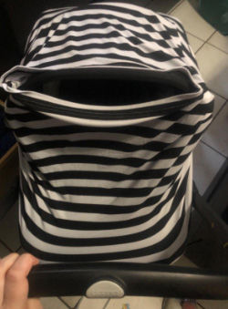 Customer photo review of Carseat Canopy - Nursing Cover