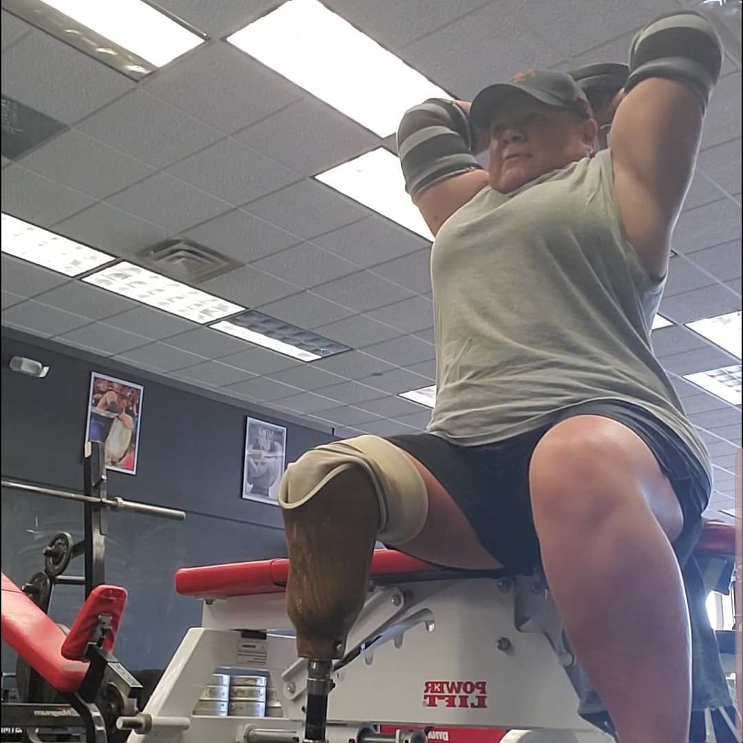 Customer photo review of Strength Shop Odin Elbow Sleeves - Triple Ply