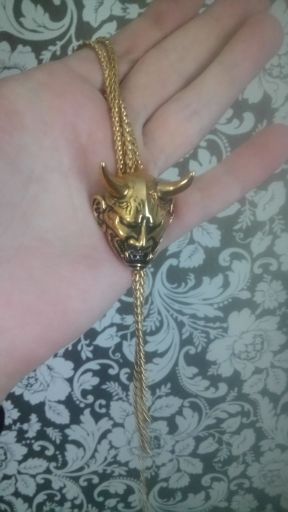 Customer photo review of Hannya Mask Chain Necklace