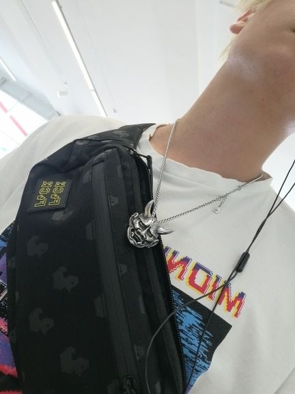 Customer photo review of Hannya Mask Chain Necklace