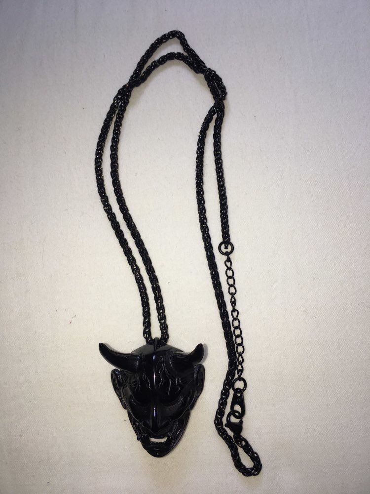 Customer photo review of Hannya Mask Chain Necklace
