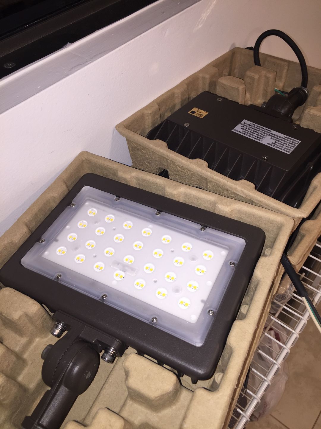 Customer photo review of LED Flood Light - 50W Knuckle Mount - 5700K - Bronze