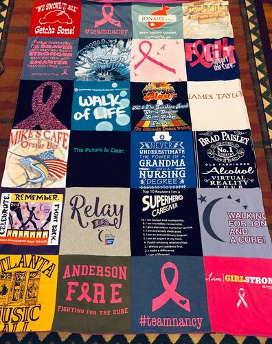 T-shirt quilt from anderson university by Bethany from IN