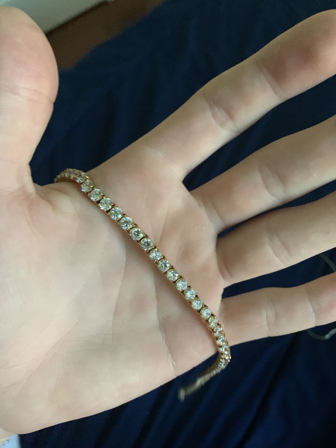 Customer photo review of 14K Gold IP Classic 51 Carat VVS Chain
