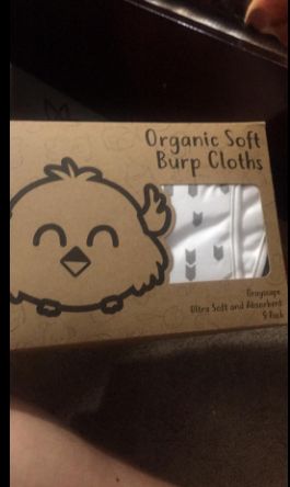 Customer photo review of Organic Baby Burp Cloths