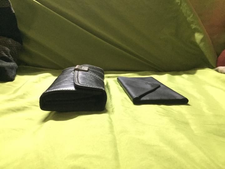 Customer photo review of Leather Slimvelope Black