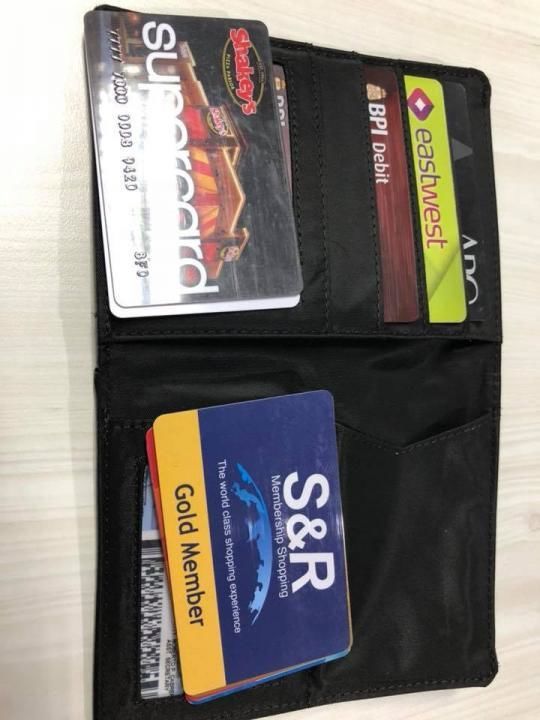 Customer photo review of RFID Blocking Leather L-Fold Wallet Black
