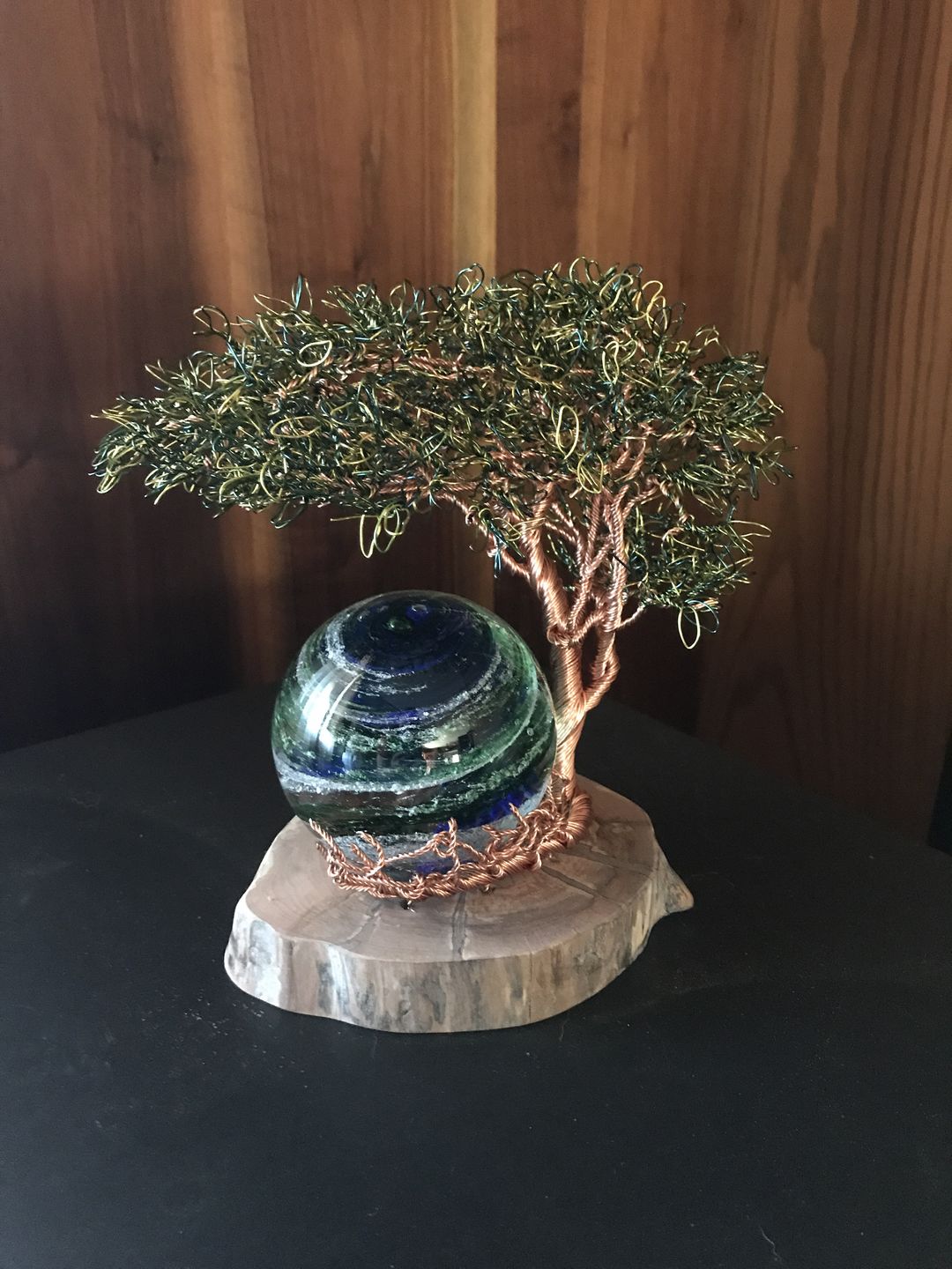 Customer photo review of Reading Tree Of Life with Tranquil Swirl Orb