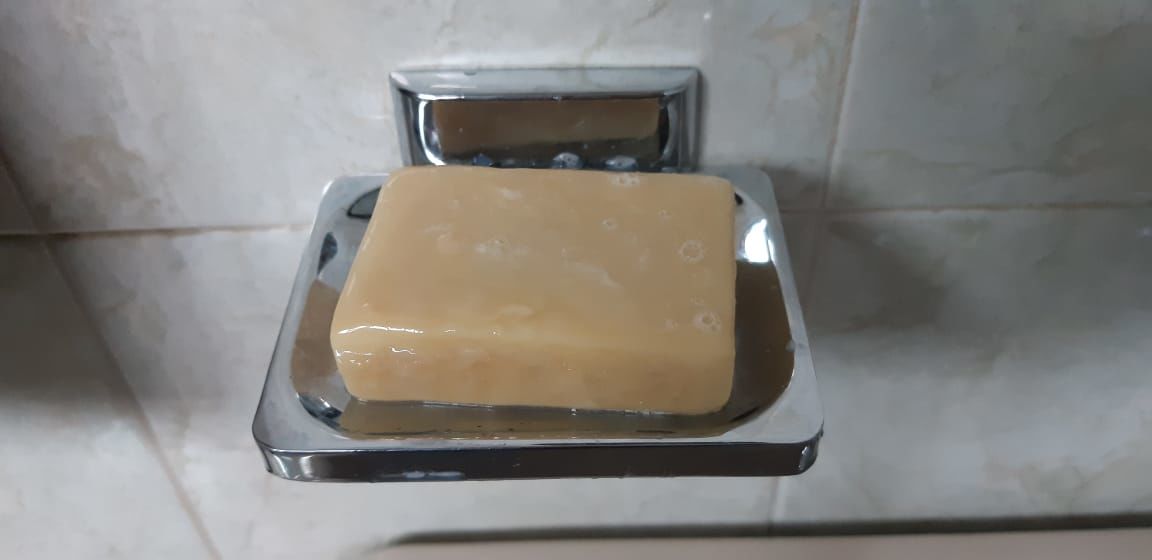 Customer photo review of Jabón Limpieza Facial de Leche de Cabra