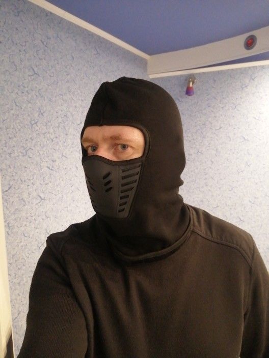 Customer photo review of Full Face Mask - Neck Warmer