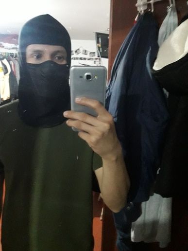 Customer photo review of Full Face Mask - Neck Warmer