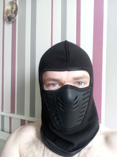 Customer photo review of Full Face Mask - Neck Warmer