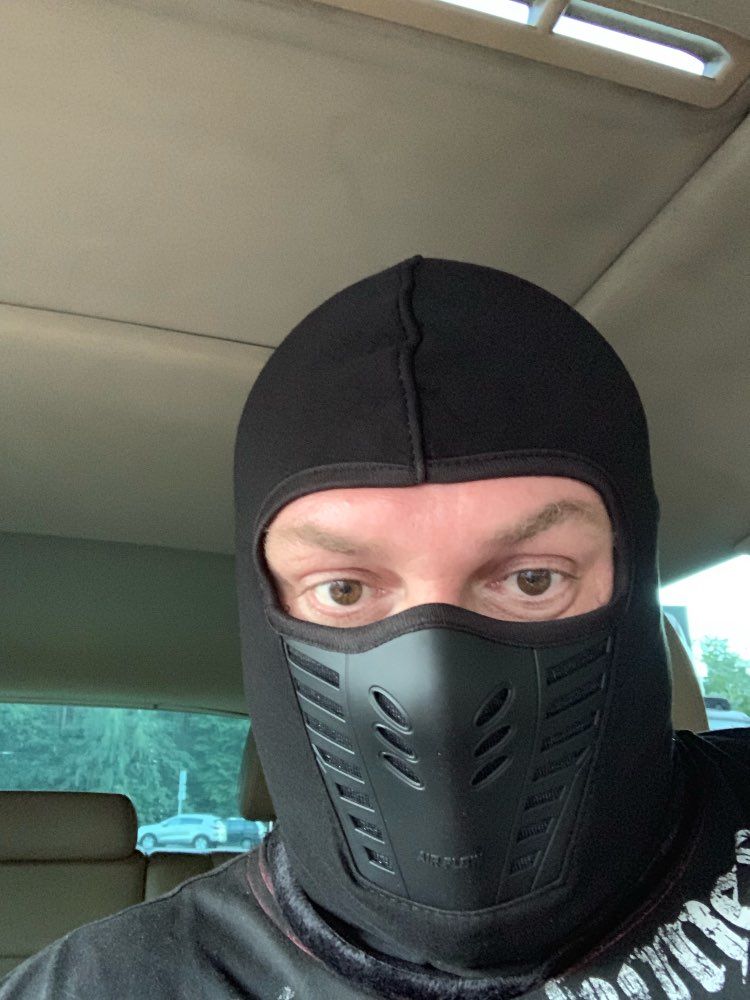 Customer photo review of Full Face Mask - Neck Warmer
