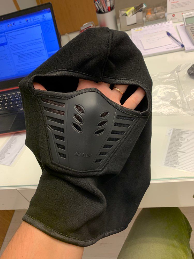 Customer photo review of Full Face Mask - Neck Warmer