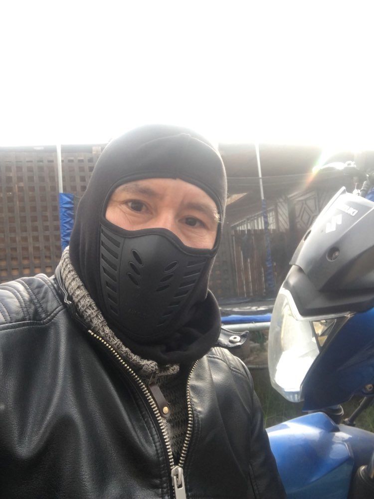 Customer photo review of Full Face Mask - Neck Warmer