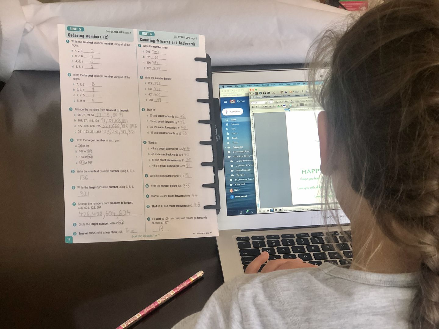 Customer photo review of Note Tower Monitor Document & Note Holder