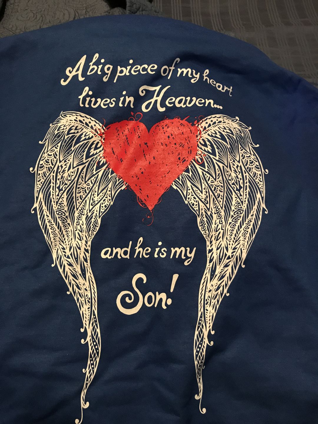 Customer photo review of Son - A Big Piece of my Heart Hoodie