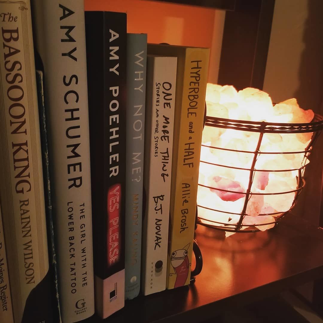 Customer photo review of Basket Salt Lamp With Salt Chunks