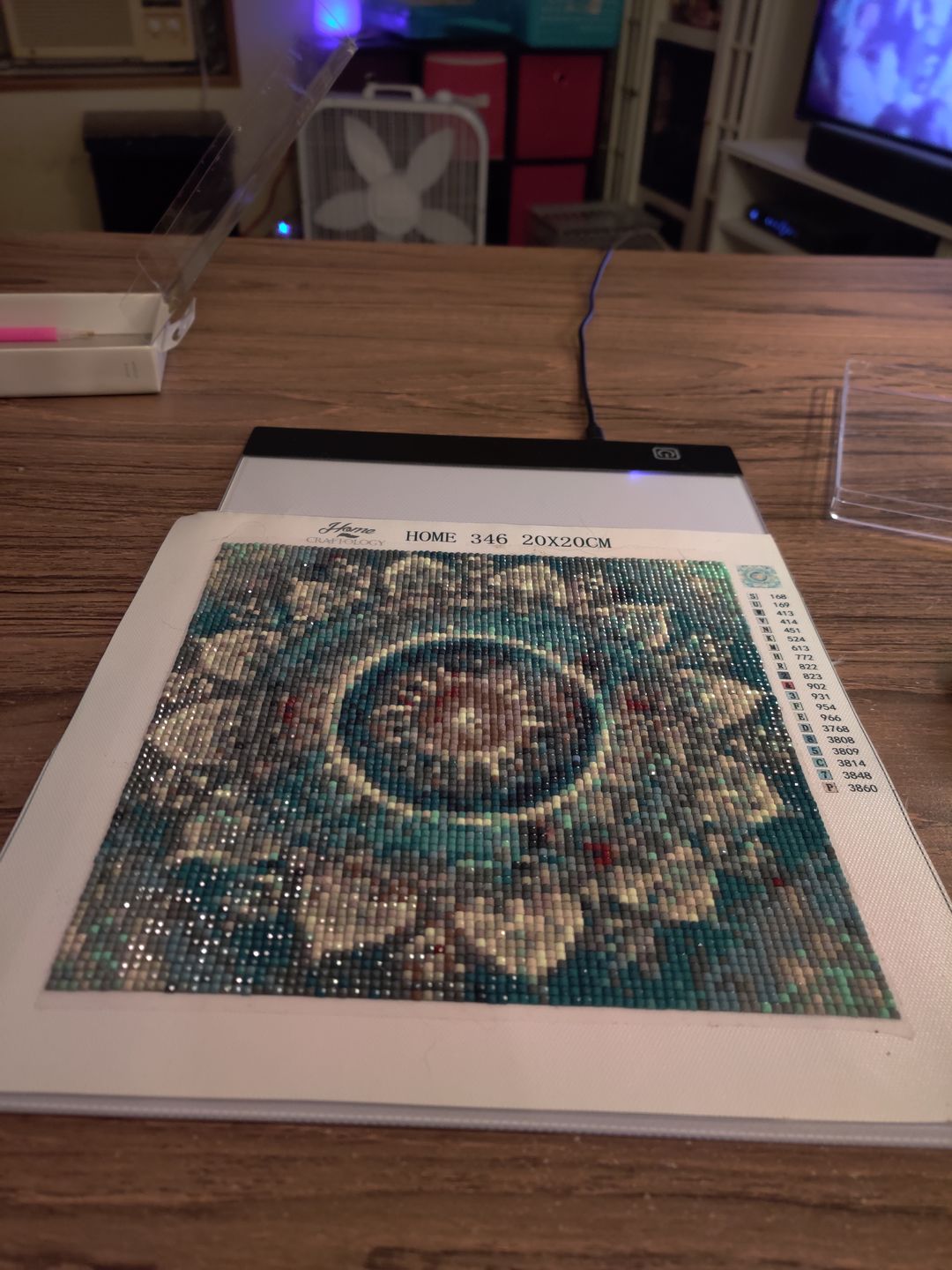 Customer photo review of Mandala - Diamond Painting Kit