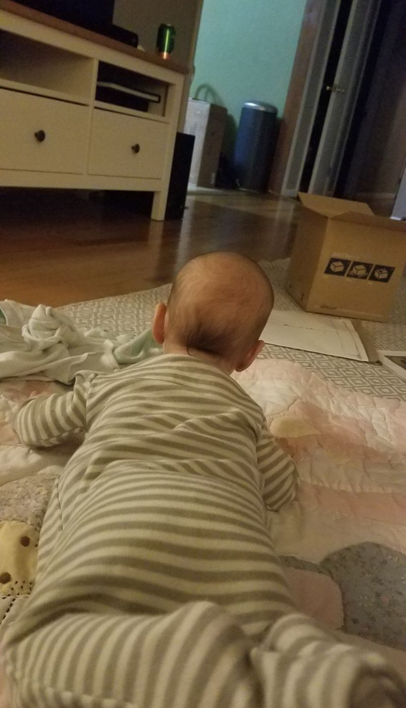 Customer photo review of Footie Pajamas, Merino Wool, Dove