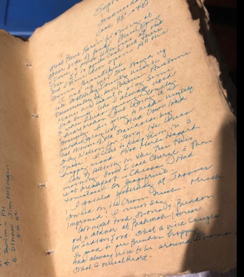 Customer photo review of Vintage Leather Journal – Deckle Edge Paper