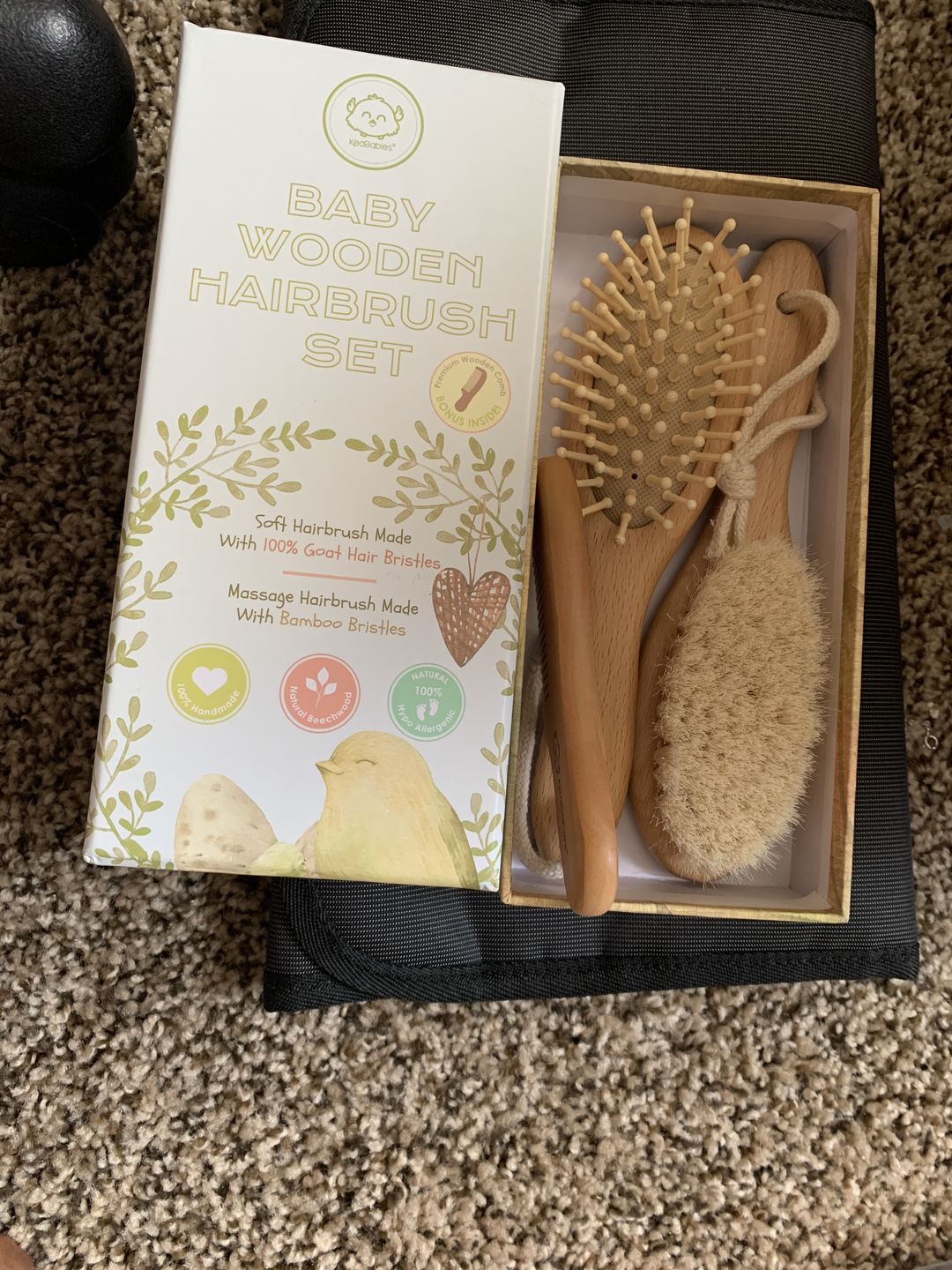 Customer photo review of Baby Hair Brush and Comb Set