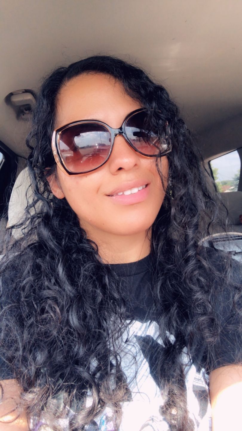 Customer photo review of Curly Hair Moisturizer for Strengthening Hair with Organic Avocado Oil and Organic Castor Oil with Vanilla Berry Fragrance
