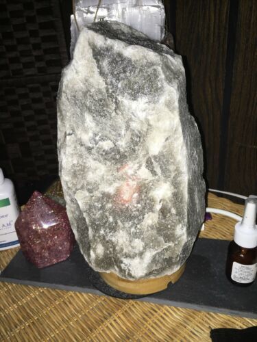 Customer photo review of Rare Gray Himalayan Salt Lamp