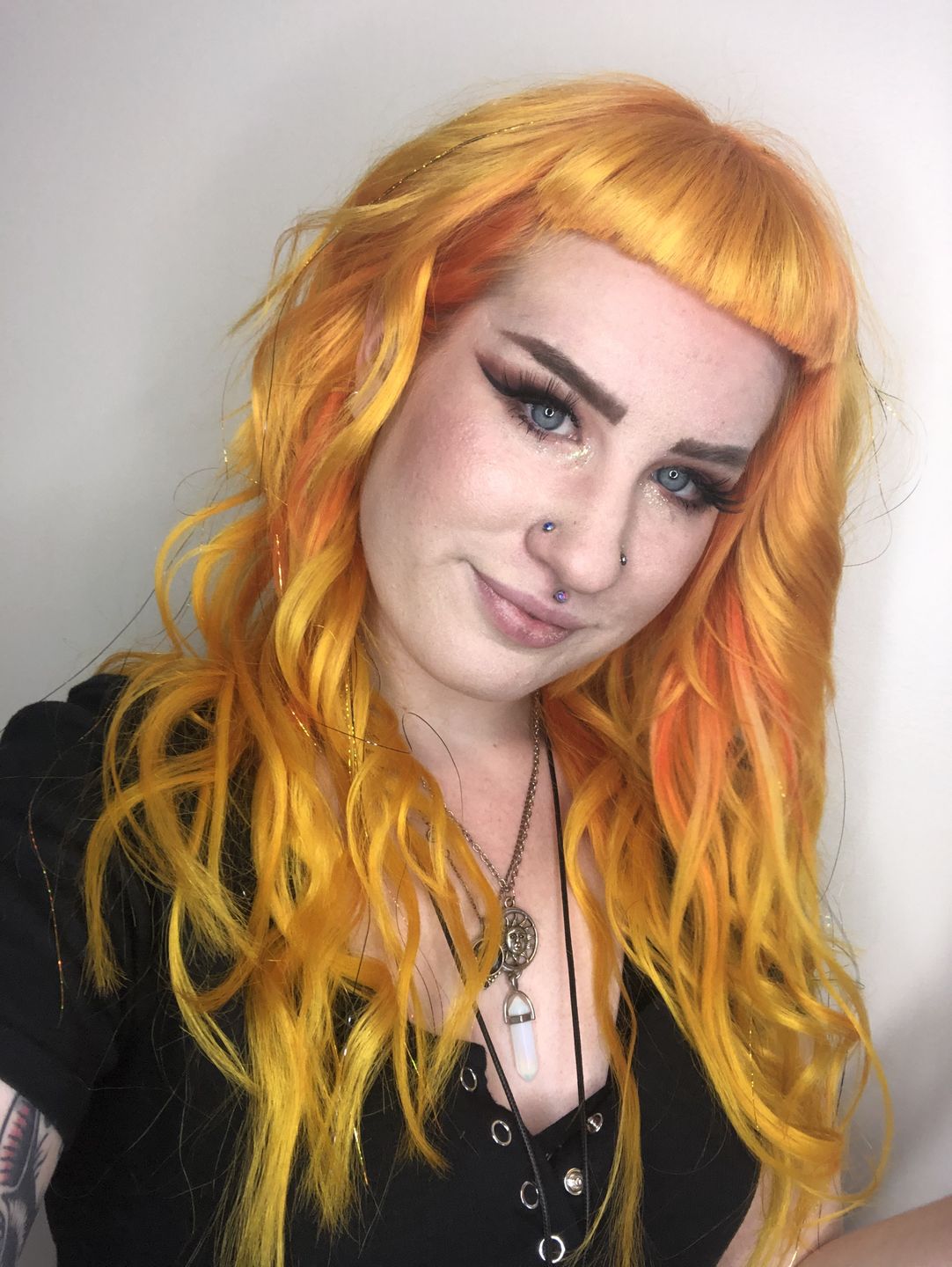 Customer photo review of Sunny Hair Tape in Extensions in Lightest Blonde Human Hair Extensions #60