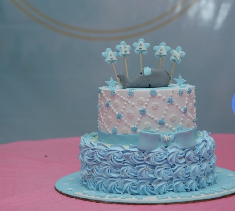 Customer photo review of Floral theme with baby elephant