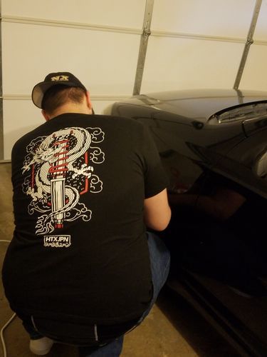 Customer photo review of Dragon Coilover Tattoo Band Tee