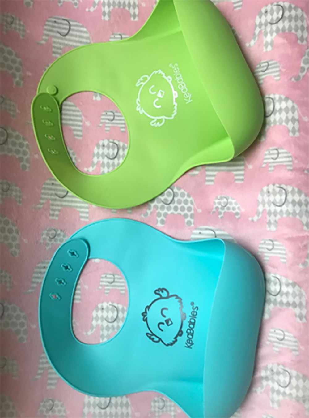 Customer photo review of Silicone Bibs