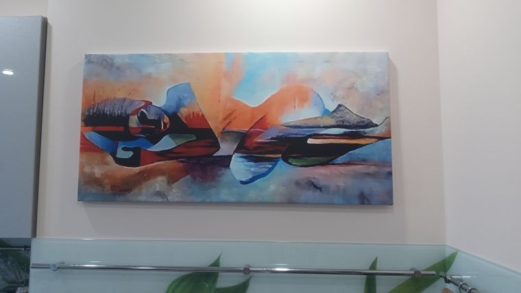 Customer photo review of Custom Canvas Prints | Decor Painting Wall Art Framed