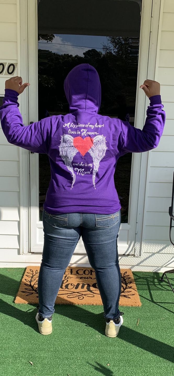 Customer photo review of Mom - A Big Piece of my Heart Hoodie