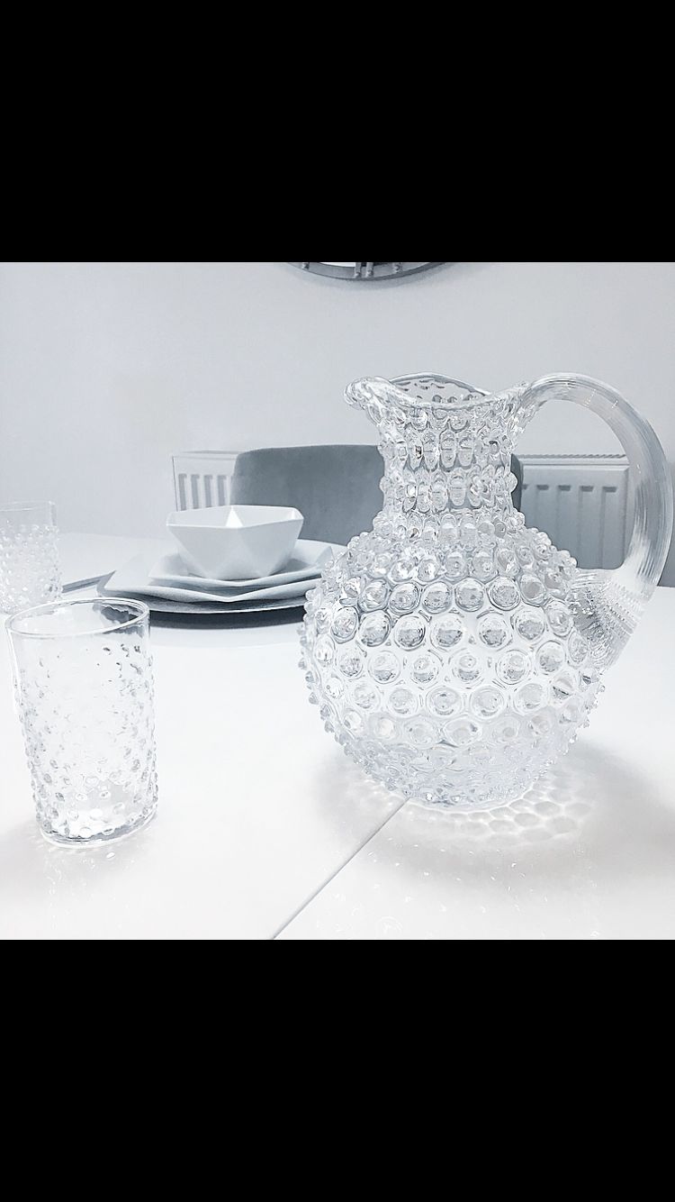 Customer photo review of Crystal Hobnail Jug