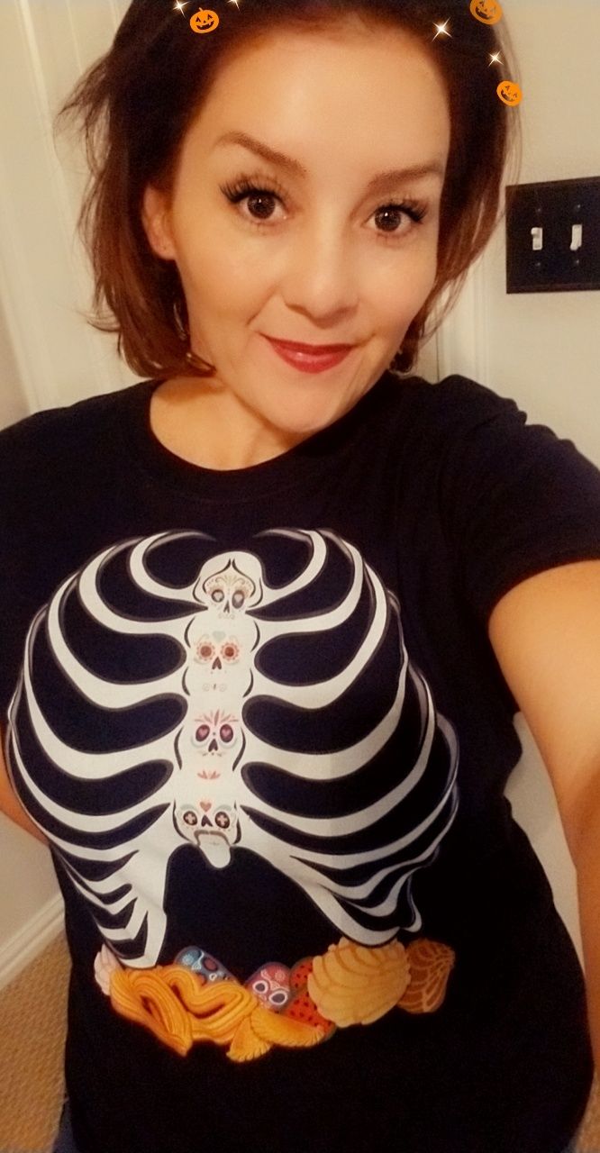 Customer photo review of Cafecito Pan Dulce Navidad T-shirt- The Perfect Tee For Drinking Cafecito