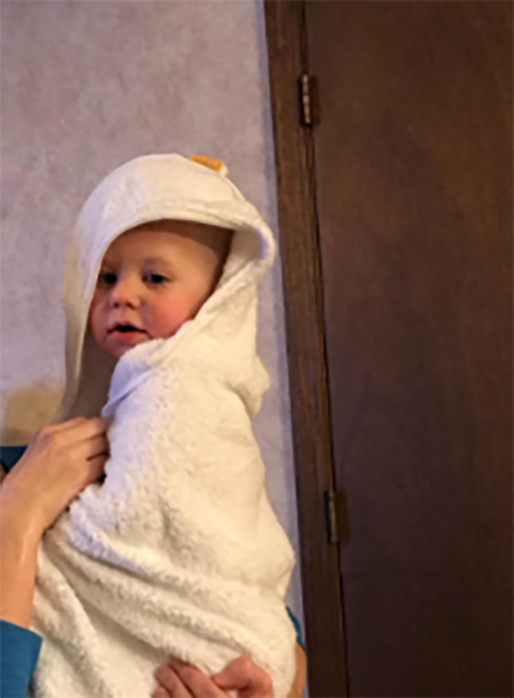 Customer photo review of Baby Hooded Towel