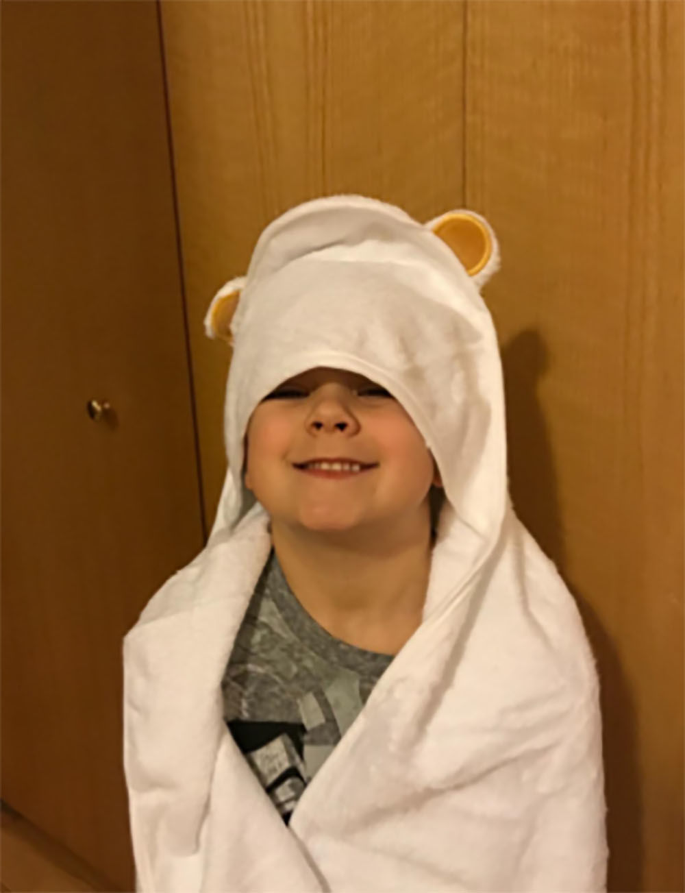 Customer photo review of Baby Hooded Towel