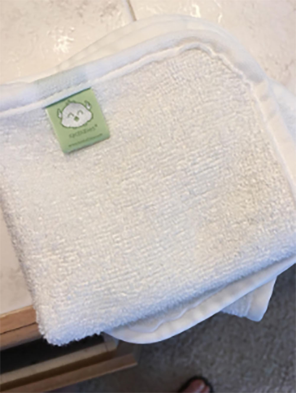 Customer photo review of DELUXE Baby Bamboo Washcloths