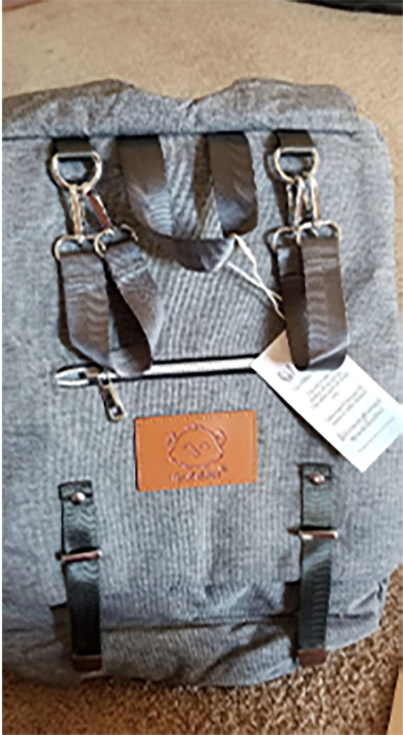 Customer photo review of Explorer Diaper Backpack (40% Off NOW!)